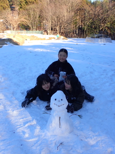 写真：雪だるま