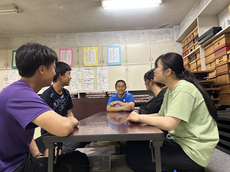 写真：中3ミーティングの様子